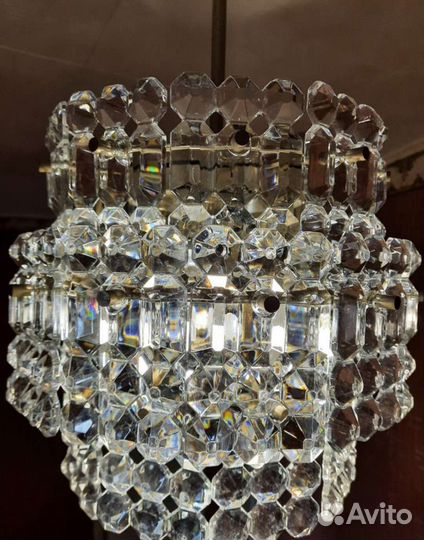 Люстра хрустальная потолочная СССР
