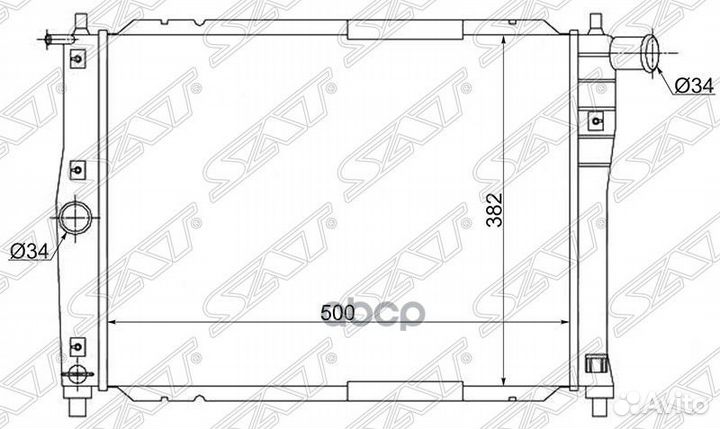 Радиатор Chevrolet Lanos 05-09 / Daewoo Lanos 9