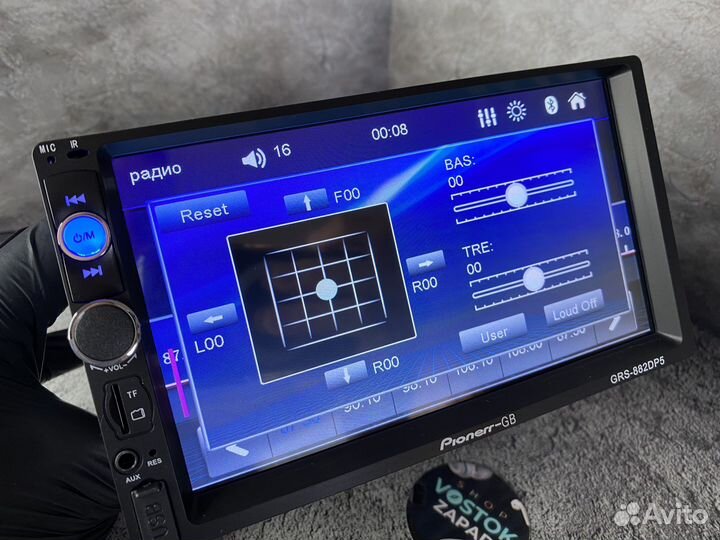 Магнитола 1 din с ЖК экраном 7 дюймов