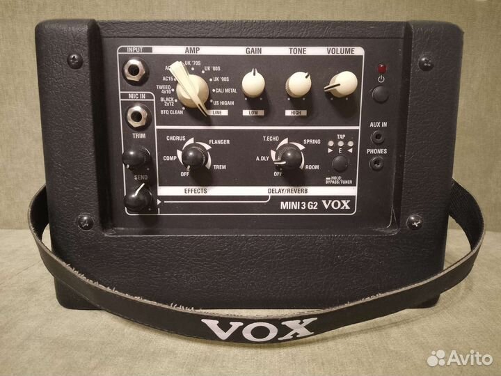 Комбик VOX с эффектами (батарейки/сеть)