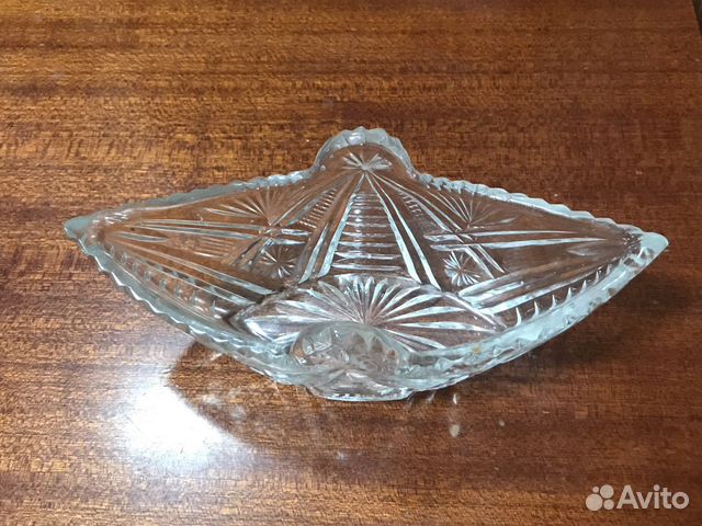 Хрустальная ваза конфетница СССР
