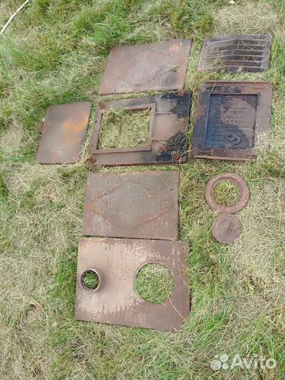 Печь буржуйка чугунная разборная. СССР