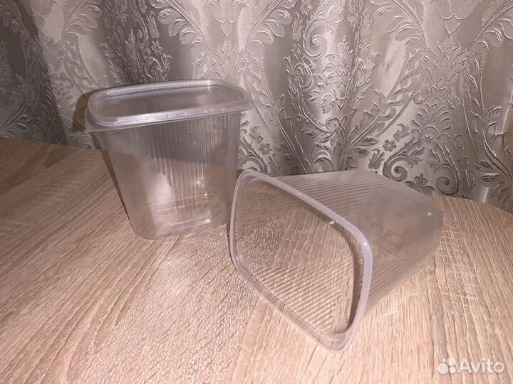 Одноразовые контейнеры с крышкой