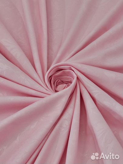 Постельное белье сатин-жаккард 2х сп розовый зефир