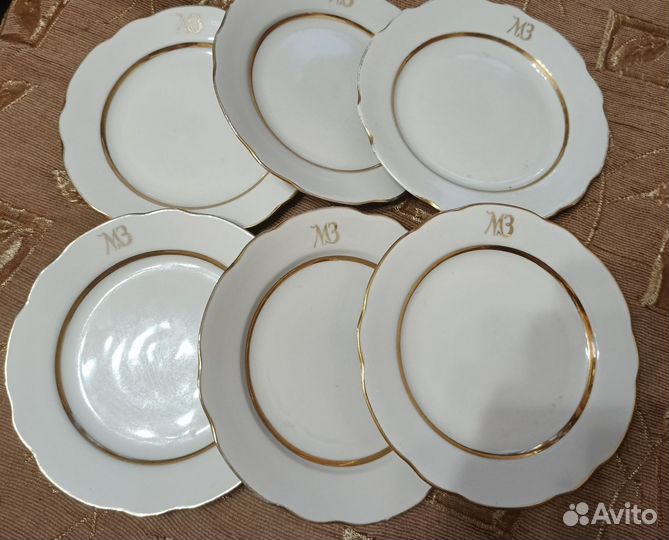 Комплект тарелок. Дулево. СССР