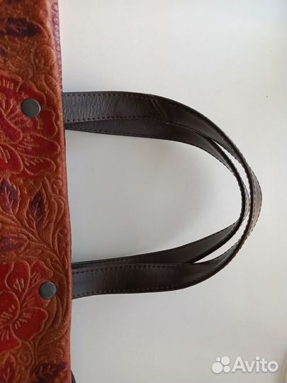 Сумка женская натуральная кожа бу