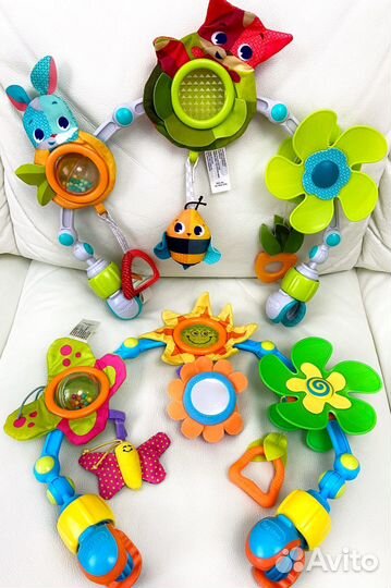 Подвески коврик мобиль Грызунки Погремушки Шары