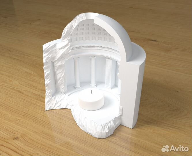 Подсвечник из гипса