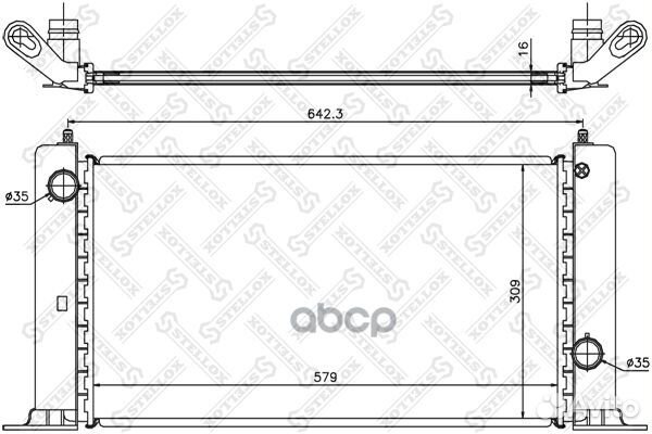 10-25411-SX радиатор системы охлаждения Fiat S
