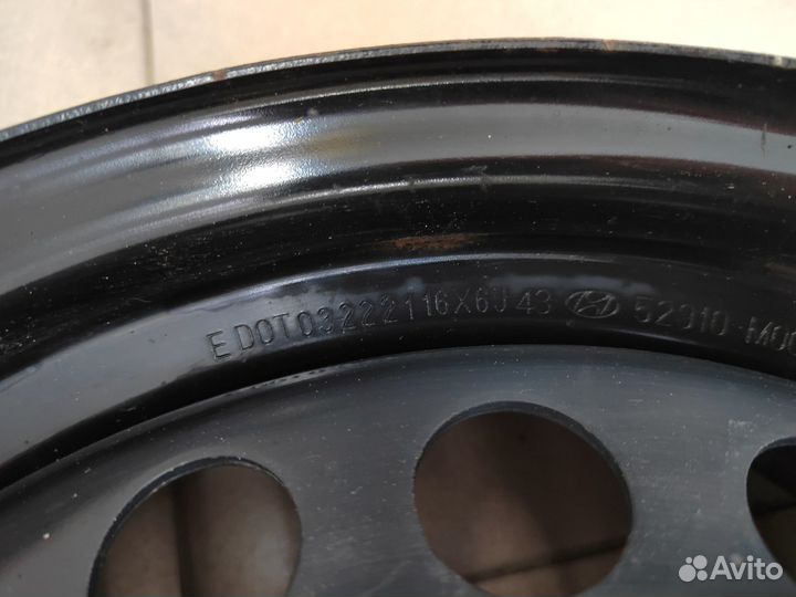 4 штампованных диска R16 оригинал Hyundai Creta