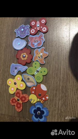 Деревянные пазлы, рыбалка