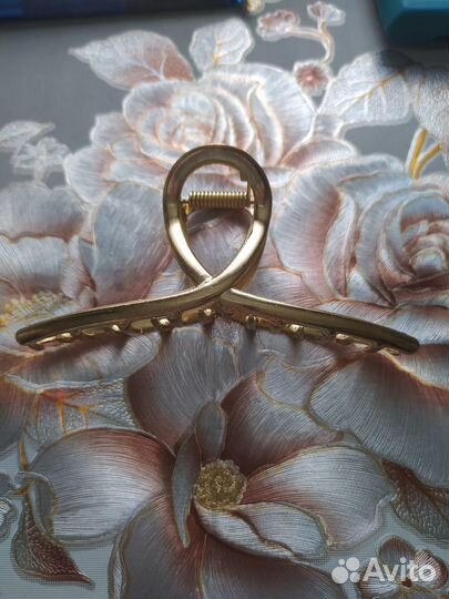 Заколка краб новая 11 см, металл