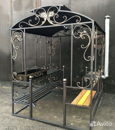 Мангал с печкой