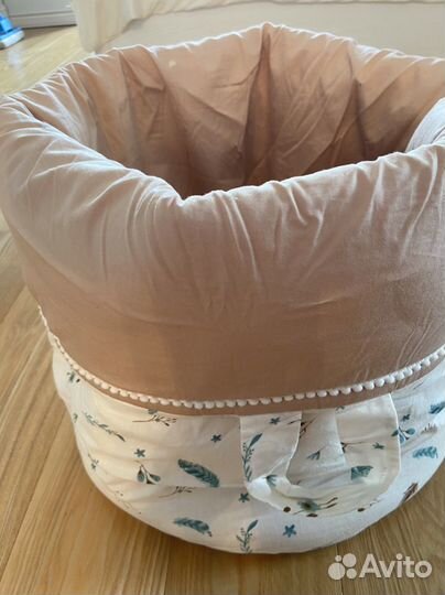 Бомбон одеяло 116 -62 и корзинка для игрушек