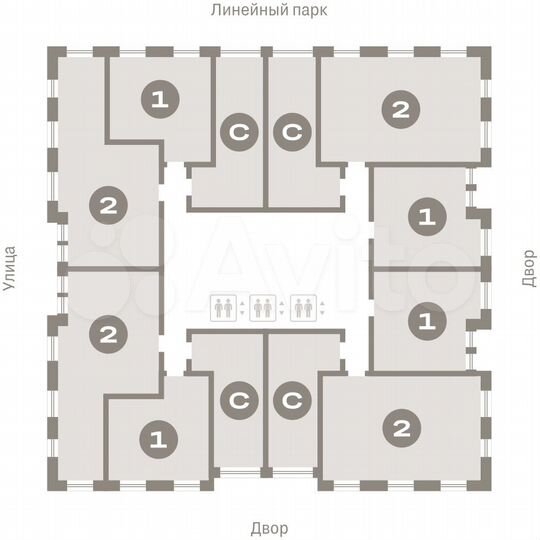 Квартира-студия, 32 м², 3/25 эт.
