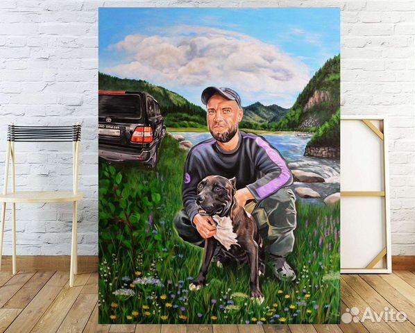 Портреты по фотографии красками