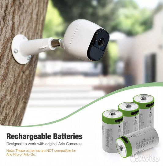 Аккумулятор CR2, 3.7V, 300mAh, встроенное зарядное