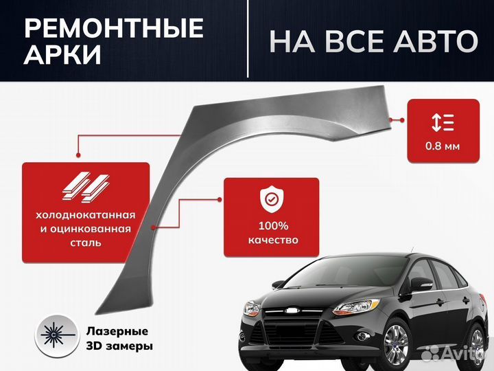 Комплект арок Chevrolet Aveo T200