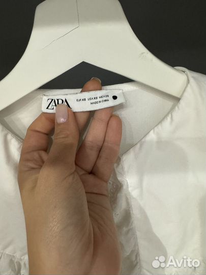 Блузка рубашка zara