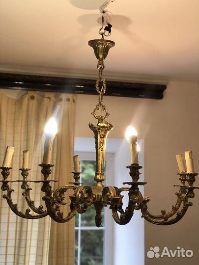 Антикварная люстра франция
