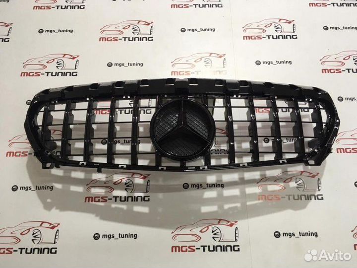 Решетка на Mercedes CLA class w117 GT Style Black