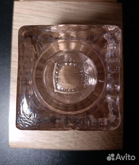 Винтажная советская чернильница – толстое стекло