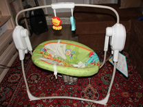 Fisher price переносное кресло качели друзья из тропического леса