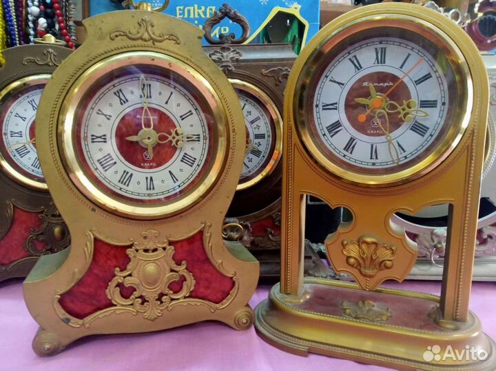 СССР настольные часы Янтарь