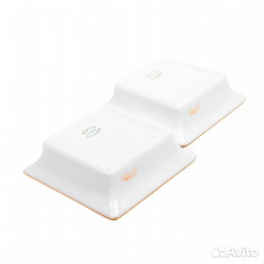 Пара миниатюрных фарфоровых пепельниц Cartier