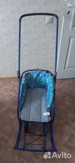 Детские санки на колесах
