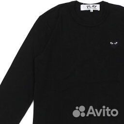 Лонгслив comme des garcon черный