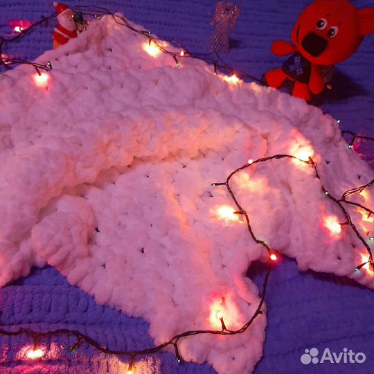 Плед детский вязаный ручная работа