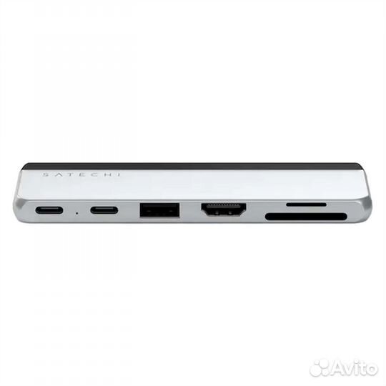 Satechi Dual USB-C Hub For Surface Pro 9 Silver
