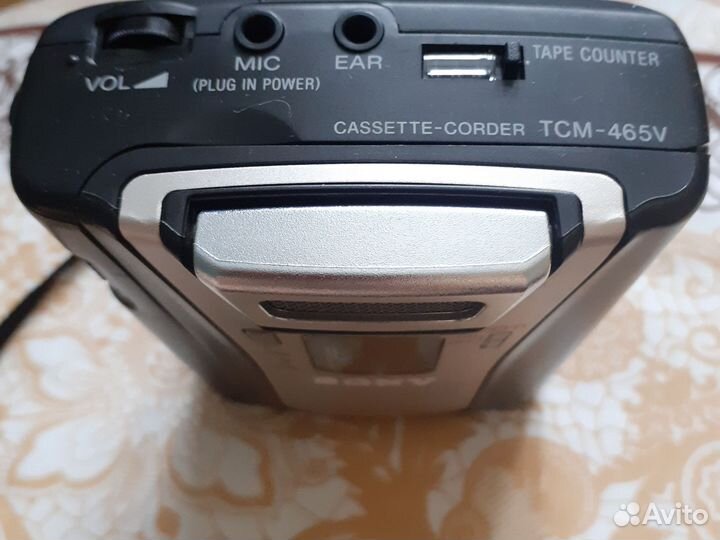 Портативный кассетный диктофон Sony TCM-465V