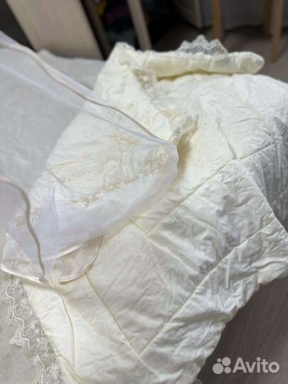 Одеяло на выписку. Цвет бежевый