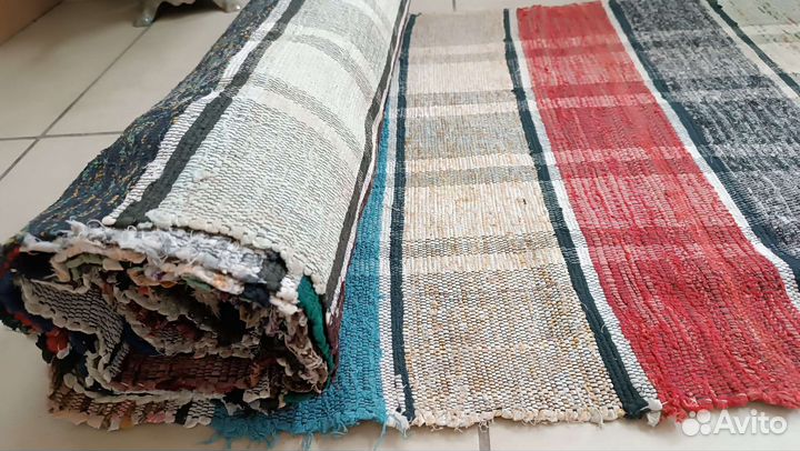 Домотканый половик, на ткацком станке. Русь