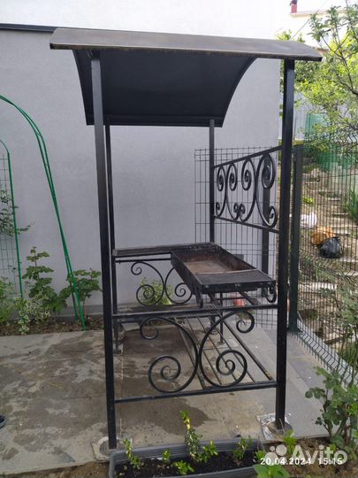 Мангал беседка с крышей