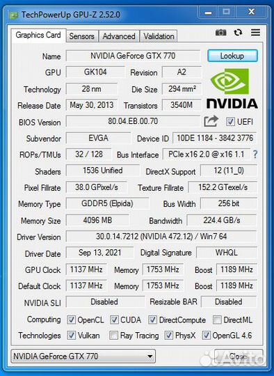 GTX770 4GB Super Clocked
