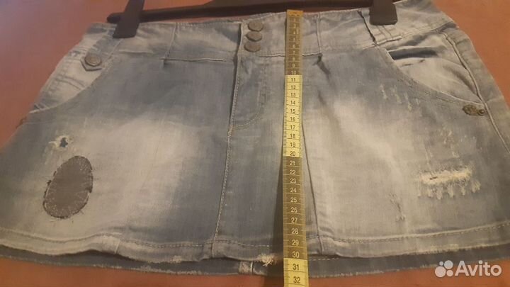 Юбка мини 46 джинс