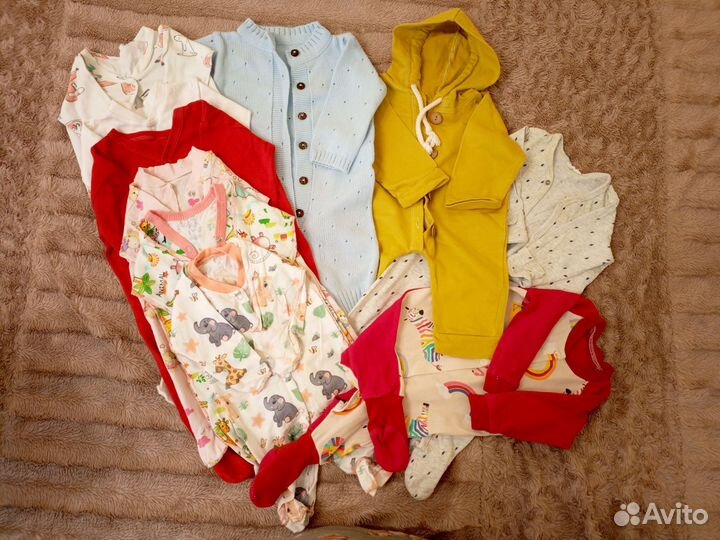 Огромный пакет вещей на девочку 0-6 месяцев