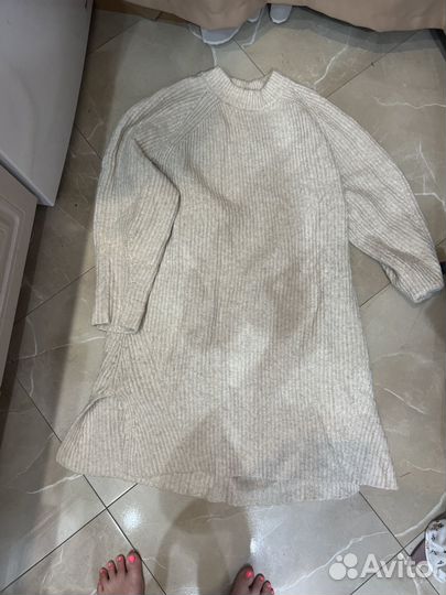 Платье свитер зимнее