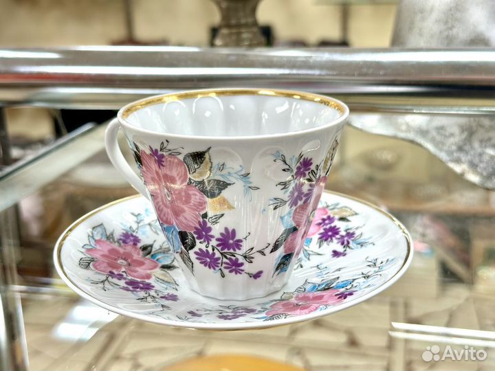 Чайная пара лфз костяной фарфор