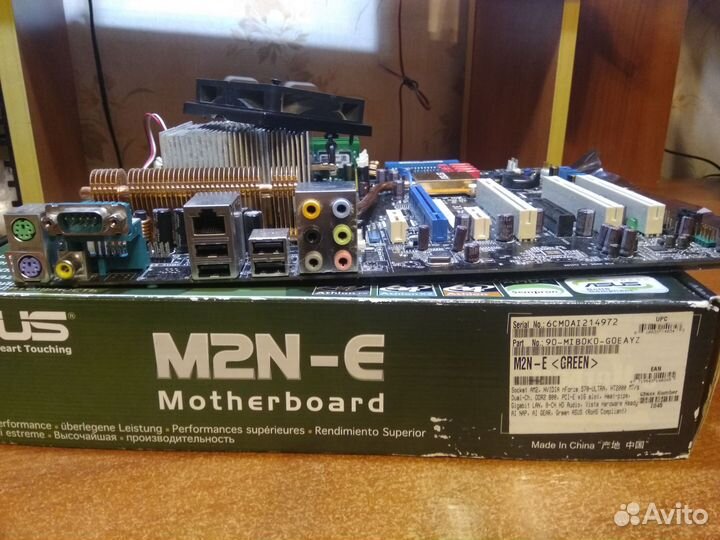 Материнская плата asus M2N-E с процессором AMD Ath