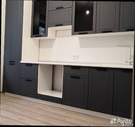 Кухонный гарнитур серый модульный новый