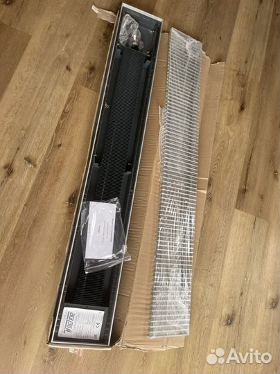 Внутрипольный конвектор techno kvz 200-85-1400