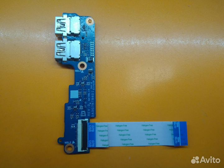 Плата USB DA0G7BTB6D1 HP 15-cs