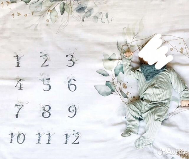 Пеленка для фотосессии муслин