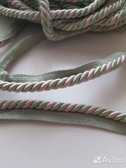 Декоративный шнур 11 мм с кантом для вшивания