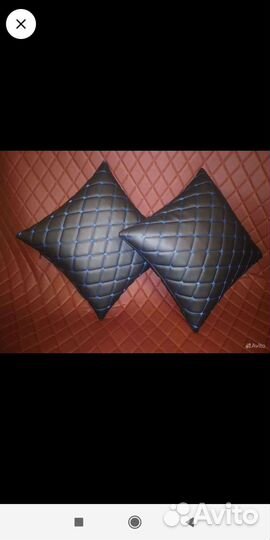 Подушки декоративные из экокожи