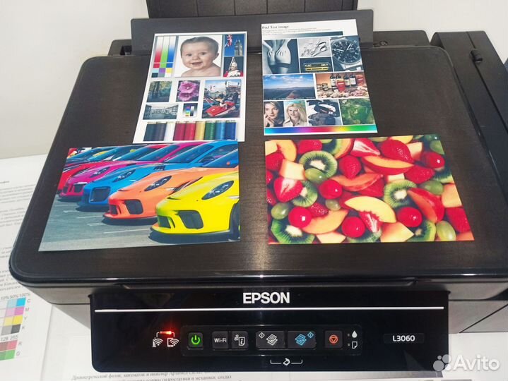 Струйный мфу Epson L3060 с WiFi и снпч